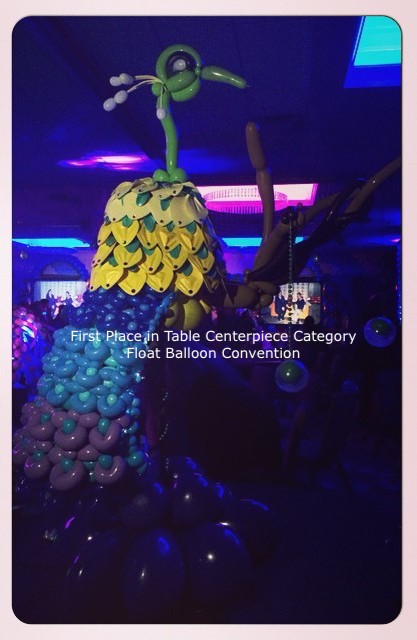 Balloon Blasters - 1st place Table Centerpiece in Float Balloon Convention 2015 Balloon Delivery Singapore