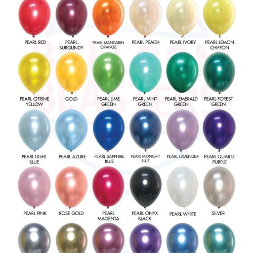 Pearl_Chrome Balloon Colour Chart
