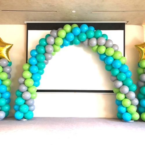 Balloon Arch And Column Package