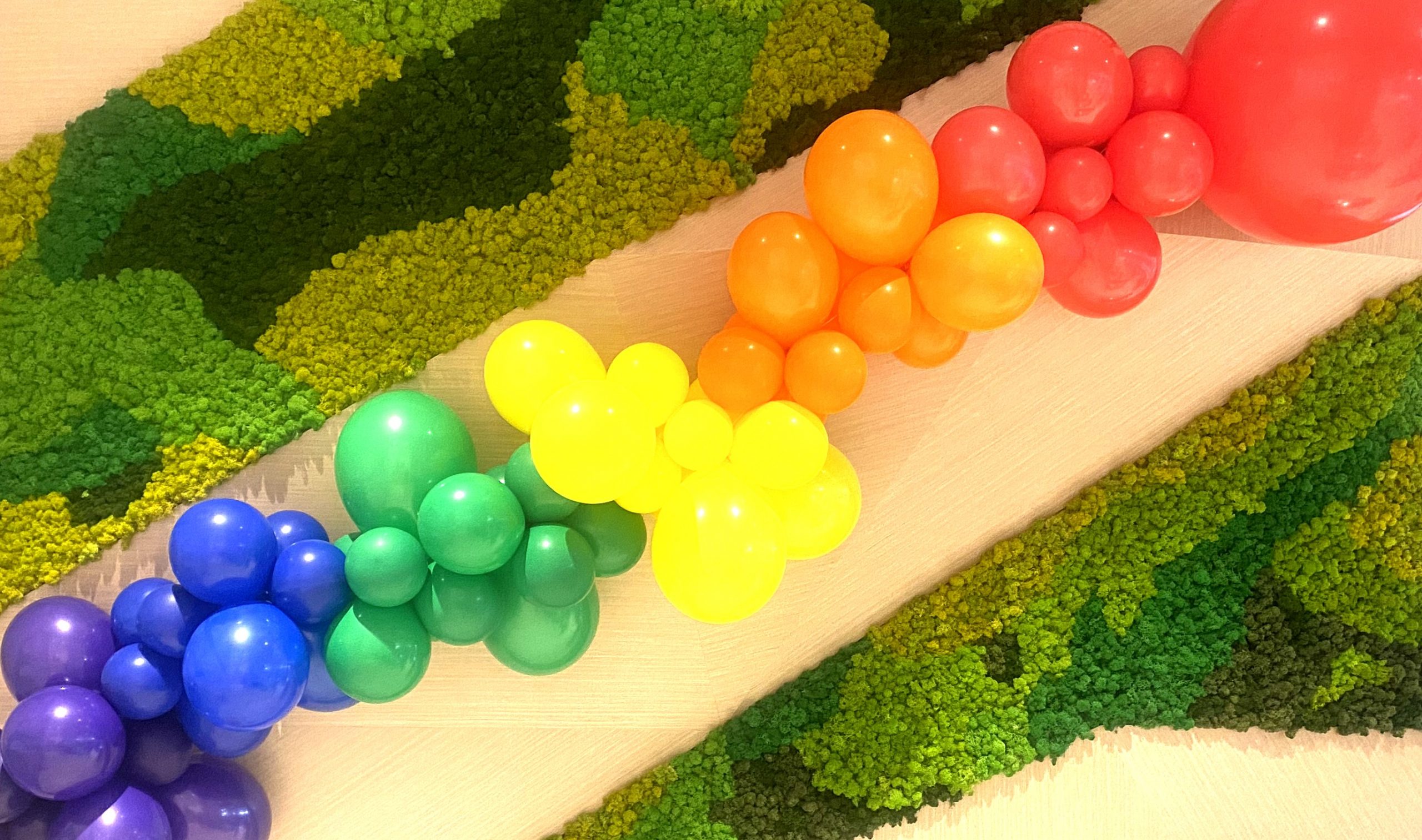 Organic Pride Balloon Garland
