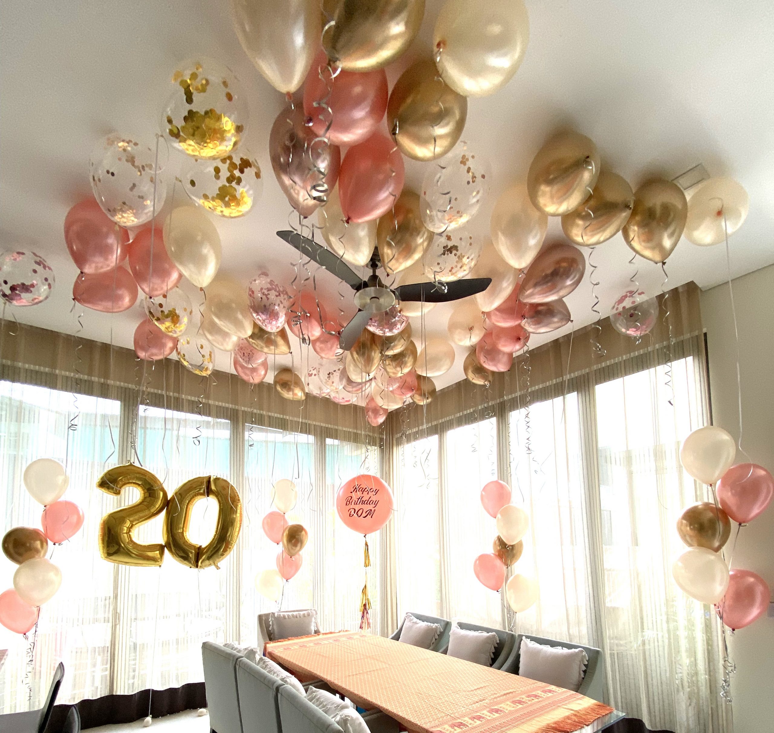 Birthday Balloon Room Decoration