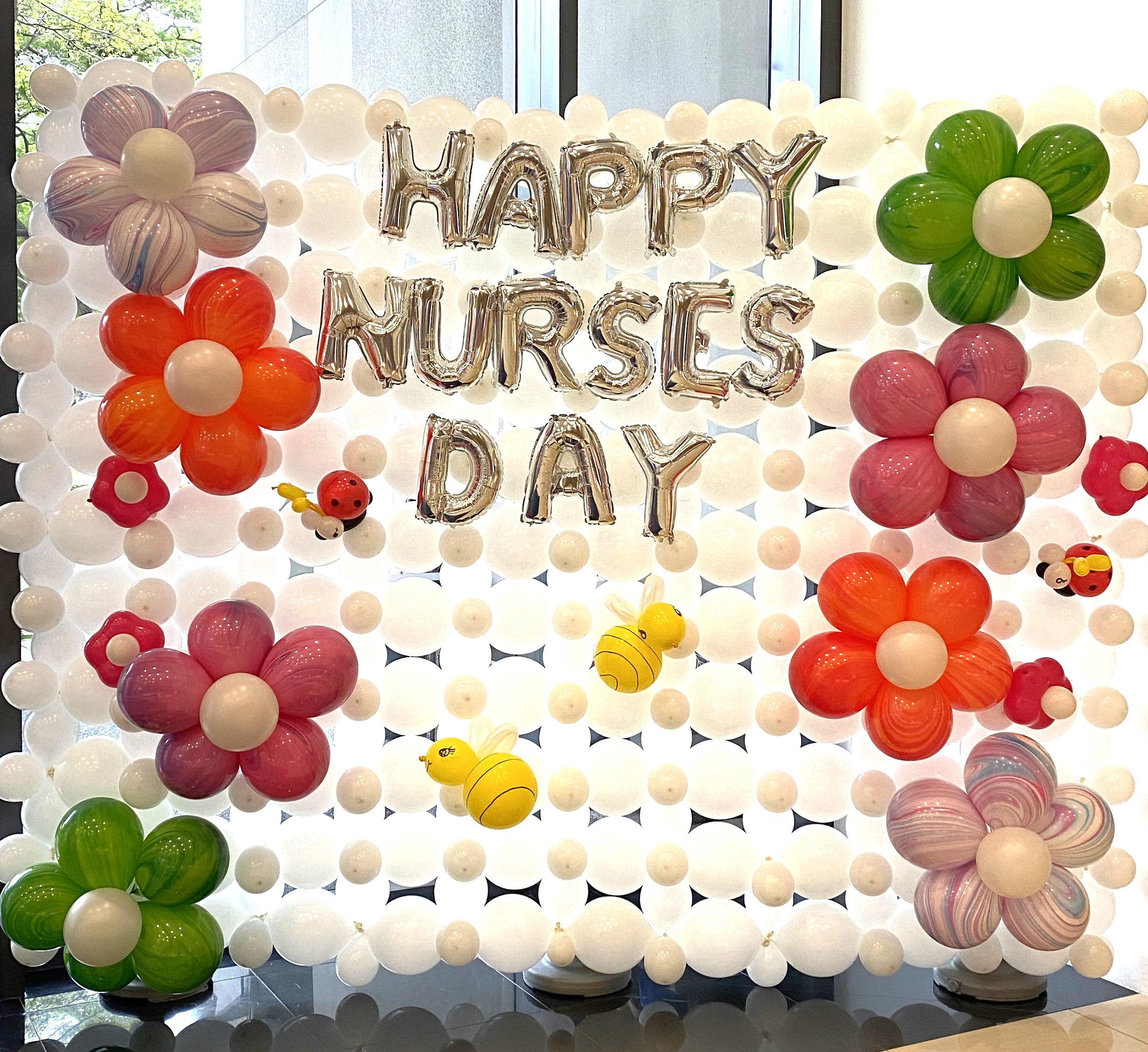 Nurse's Day Balloon Wall Nurse's Day Balloon Wall